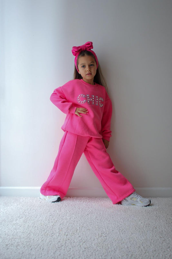 طقم ناعم زهري 3-10سنوات