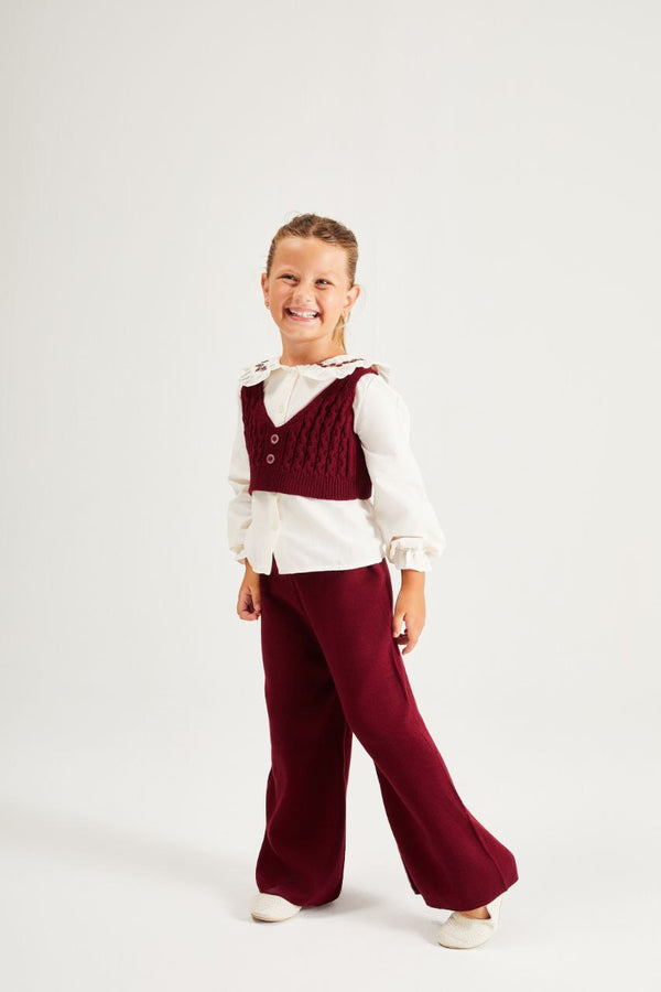 طقم 3 قطع خمري 2-8 سنوات